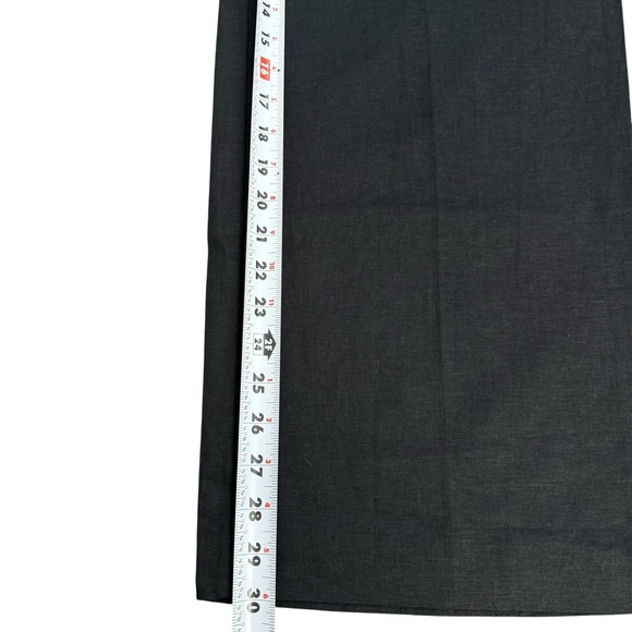 Lane Bryant‎ Straight Stretch Linen Black NEW Pants With Pockets Plus Sz 26 #452 - Picture 8 of 13
